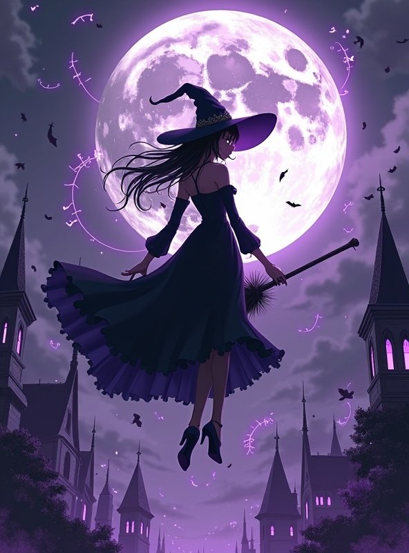 七七漫画热播榜第6名番剧《魔女之夜》封面 - 魔法 / 奇幻