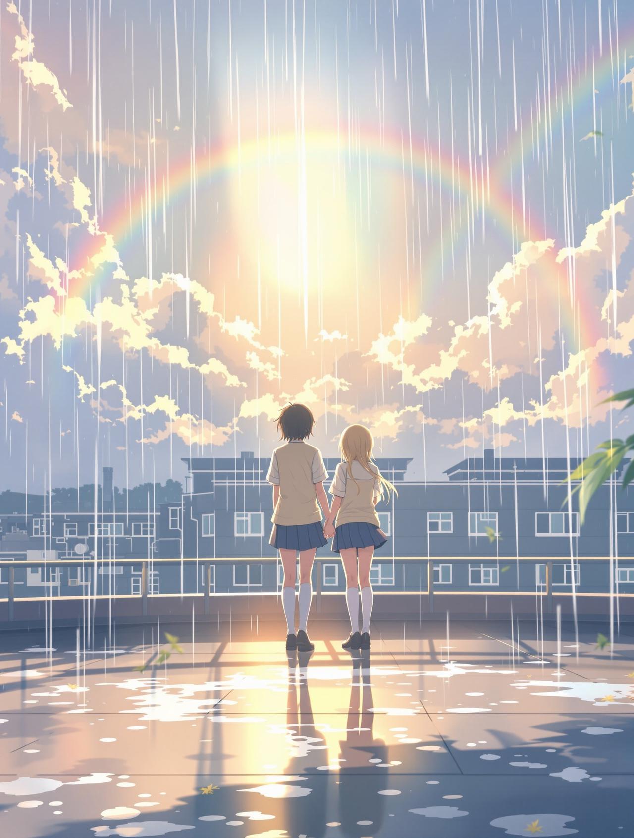 七七漫画热播番剧《雨后晴空》封面 - 青春 / 治愈，评分9.3