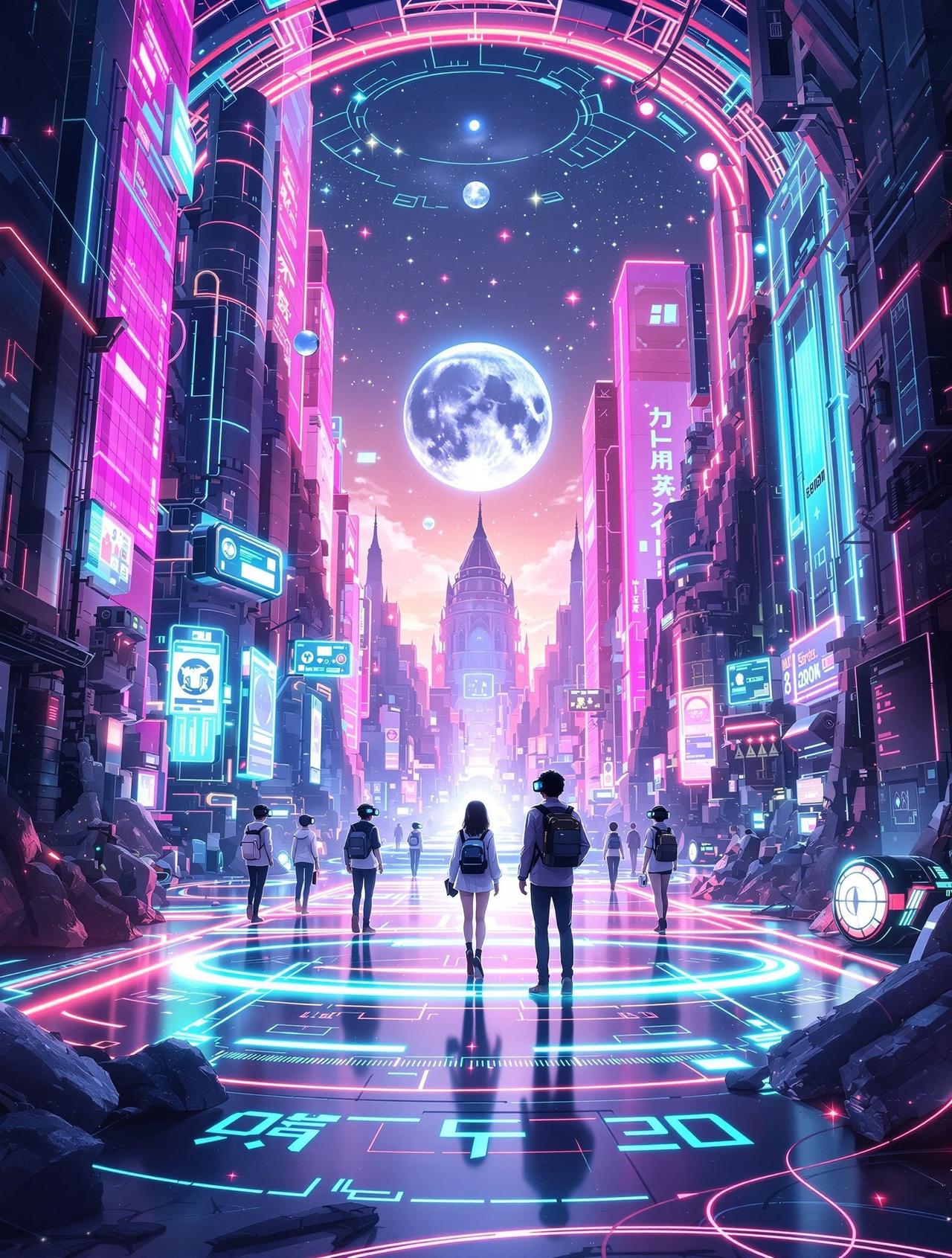 七七漫画热播番剧《虚拟幻界Online》封面 - 科幻 / 游戏，评分9.1